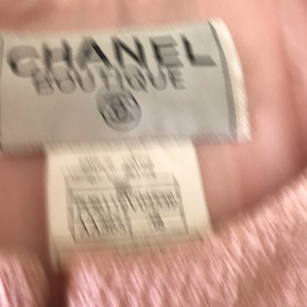 Authentic Chanel Boutique Silk Knit Jacket Blazer - Picture 3 of 4